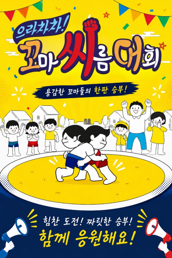 으라차차꼬마씨름